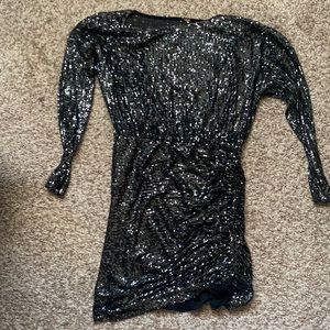 Black sequin dress